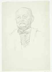 Portret malarza Kristiana Zahrtmana. Obraz biustu