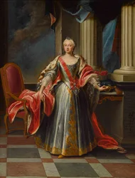 Portret Marii Anny Zofii Saksonii 1728-1797, elektorki Bawarii.