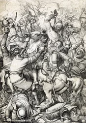 Król Portugalii Sebastian I (1554-1578) schwytany w bitwie pod Alcacer-Quibir (Ksar el-Kebir lub Bitwa Trzech Króli) 4/08/1578 w Maroku (schwytanie króla Portugalii Sebastiana I w bitwie pod Ksar El Kebir (Bitwa Trzech Króli lub Alcacer Qu