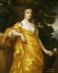 Diana Kirke, późniejsza hrabina Oksfordu, ok. 1665-70 (olej na płótnie)