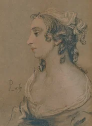 Studium w pastelu, XVII wiek