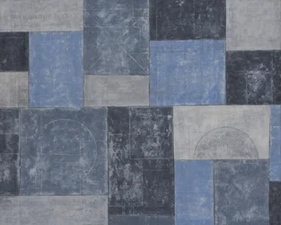 Uctio No.9 Lamorna, 2002 (kolaż i akryl)