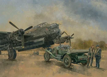 Lancaster i Bentley, 2000 (olej na płótnie)