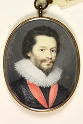 Sir Robert Harley, mistrz mennicy (emalia)