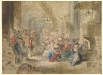Kazanie w wiejskim kościele, ok. 1630