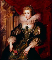 Anna Austriaczka, królowa małżonka Francji, XVII wiek.