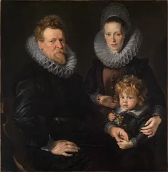 Portret brukselskiego złotnika Roberta Staesa, jego żony Anny i ich syna Alberta