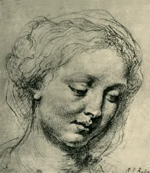 Głowa kobiety, ok. 1630, 1943.