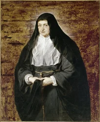 Infante Isabella z Hiszpanii w stroju zakonnika Klarysek (olej na płótnie)