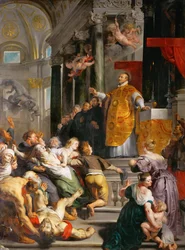 Cuda świętego Ignacego Loyoli (1491-1553). Ok. 1617-1618. Wymiary: 535x395 cm. Muzeum Historii Sztuki, Wiedeń