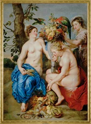 P. P. Rubens i Frans Snyders (obraz na płótnie)
