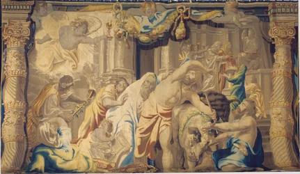 Eucharystia pokonuje ofiary pogańskie, Bruksela, druga połowa XVII wieku