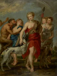 Diana i jej nimfy na polowaniu, 1627-8