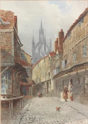 Castle Garth, Newcastle (akwarela na papierze)
