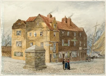 Sandgate (Portland Arms Inn) (ołówek i akwarela na papierze na kartonie)
