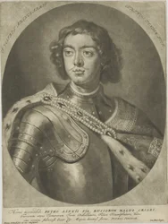 Portret cesarza Piotra I Wielkiego 1672-1725, um 1700.