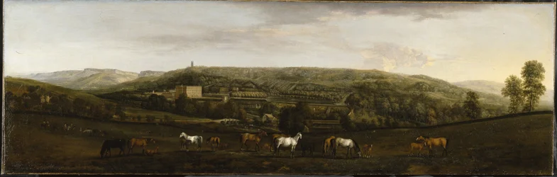 Widok Chatsworth od południowego zachodu (olej na płótnie)