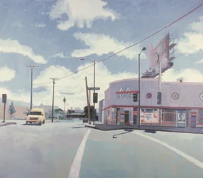 AA Liquor Store, Los Angeles, 2001 (olej na płótnie)