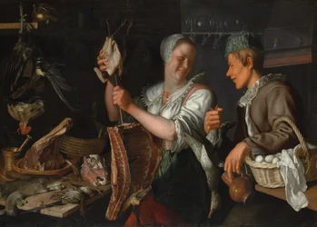 Scena kuchenna, lata 20. XVII wieku.