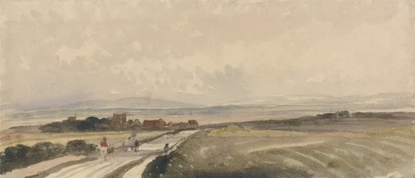A Yorkshire Road (akwarela i grafit na papierze)