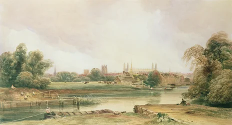 Cambridge (ołówek i akwarela na papierze)