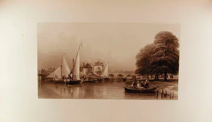 Widok na most Folly w roku 1827