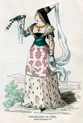 Pani dworu z czasów Karola VI z Francji, 1395 1882-1884.