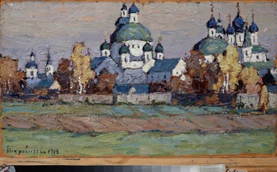 Rostów la Grande. Oeuvre de Piotr Iwanowicz Pietrowiczew (Piotr Pietrowiczew) (1874-1947), Huile Sir Tsarton