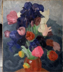 Bukiet kwiatów - Obraz Piotra (Piotr, Petr) Savvich Utkin (Utkin) (1877-1934), olej na płótnie