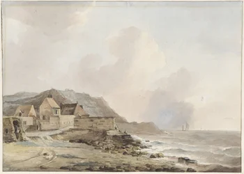 Widok na wybrzeże w Boulogne sur Mer