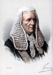 Hugh NcCalmont Cairns, 1. hrabia Cairns, Lord Kanclerz Wielkiej Brytanii, ok. 1890.
