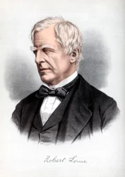 Robert Lowe, 1. wicehrabia Sherbrooke, brytyjski mąż stanu, ok. 1890 r.