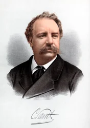 Sir Charles Santley, angielski wokalista, ok. 1890.
