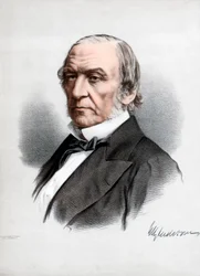 William Ewart Gladstone, mąż stanu i premier Brytyjskiej Partii Liberalnej, ok. 1890 r.
