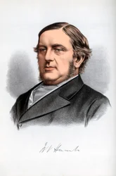 William Vernon Harcourt, brytyjski liberalny mąż stanu, c1890.
