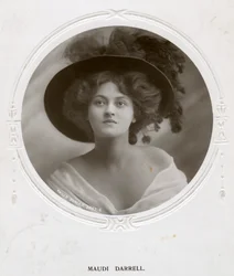 Maudi Darrell, brytyjska aktorka, ok. 1908.