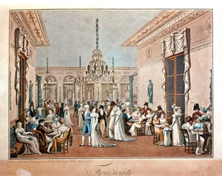 Cafe Frascati przy Debucourt, początek XIX wieku.
