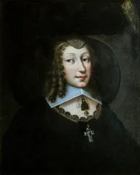 Christine Marie z Francji 1606-1663, księżna Sabaudii w stroju wdowy, 1638-1640.