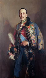 Portret króla Hiszpanii Alfonsa XIII (1886-1941)