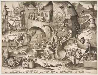 Zazdrość Invidia z Siedmiu grzechów głównych, 1558.