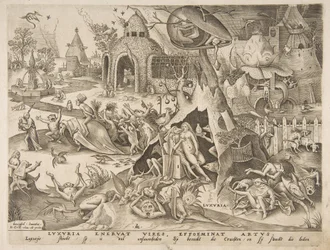 Lust Luxuria z Siedmiu grzechów głównych, 1558.