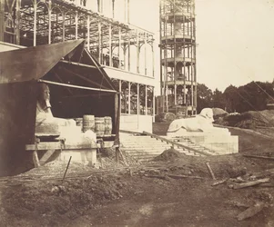 [Wyrzeźbienie sfinksa], 1854.