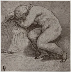 Giulio Romano, śpiące dziecko