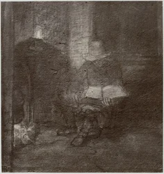 Rembrandt, Stary człowiek czytający