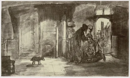 Rembrandt, Tobiat błogosławi Tobiasza