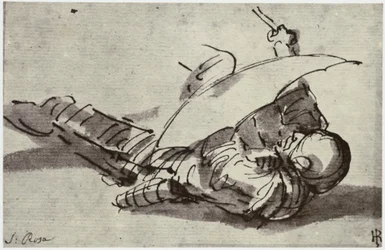 Salvator Rosa, ranny żołnierz