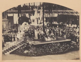 Wizyta cesarza i cesarzowej w Kryształowym Pałacu, 1855 r.