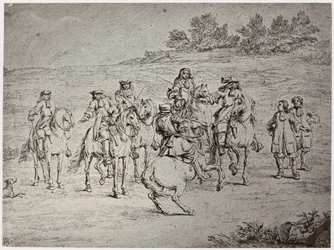 Van der Meulin [?], Ludwik XIV. i Artysta