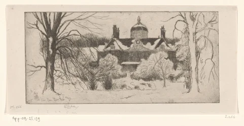 Huis ten Bosch na śniegu La Maison du Bois, La Haye (tytuł oryginalny)