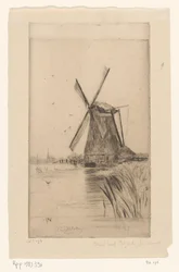 Wiatrak w krajobrazie Mon Moulin (tytuł oryginalny)